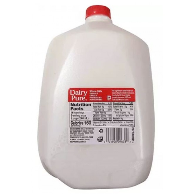 Dean's Dairy Pure Whole Milk, Gallon <br>**Call for PRICE**