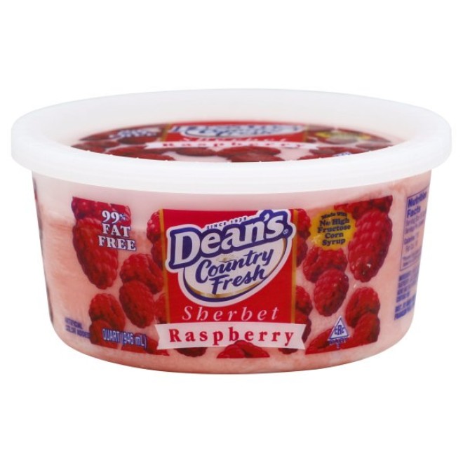 Sherbet, Dean's Raspberry, Quart <br>**Call for PRICE**