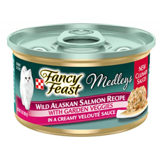 Fancy Feast Medleys Wild Alaskan Salmon Recipe Canned Cat Food, 3-oz <br>**Call for PRICE**