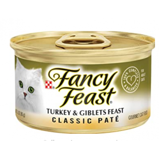 Fancy Feast Classic Turkey & Giblets Pate Feast Canned Cat Food, 3-oz <br>**Call for PRICE**